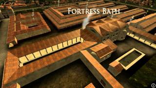 Animation of ancient Roman Fort in Caerleon Wales [upl. by Nodyroc]