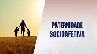 Paternidade socioafetiva [upl. by Aniham]