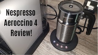 Nespresso Aeroccino 4 Milk Frother Review  Worth upgrading from the Aeroccino 3 [upl. by Llireva]