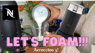 How To Foam Milk With Aeroccino 3 Make Coffee With Foam Tips amp Tricks  Easy Foamed Latte Recipe [upl. by Salita]