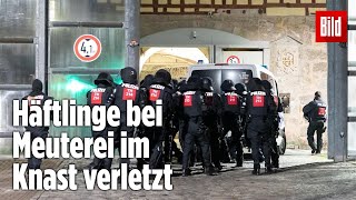 Gefängnismeuterei Polizei stürmt Knast in Thüringen  JVA Untermaßfeld [upl. by Fabyola596]